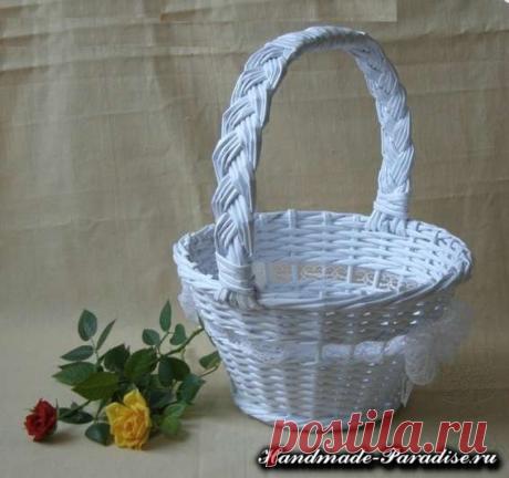 Как сплести ручку для корзинки из газет - Handmade-Paradise