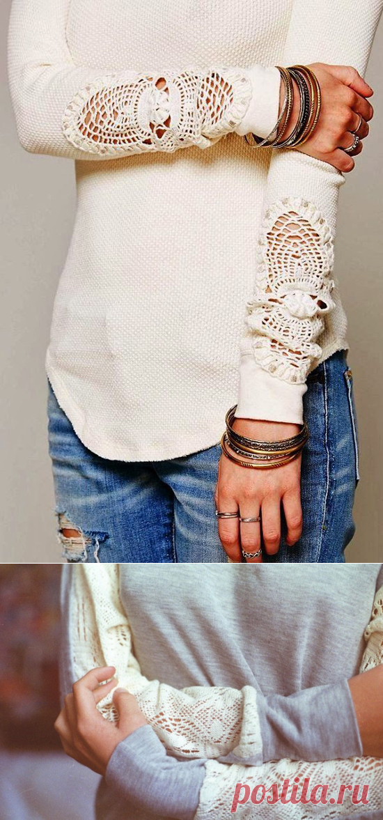 Декор одежды крючком: 40 оригинальных идей