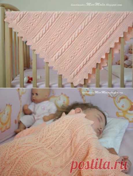 ПЛЕД ДЛЯ МАЛЫШКИ.