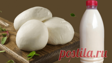 Ловите рецепт домашней Моцареллы всего из 2 продуктов. Быстрое приготовление. Из фермерского молока | Кулинарный беспредел | Дзен