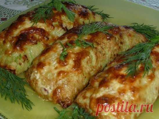 Кабачковые рулетики 