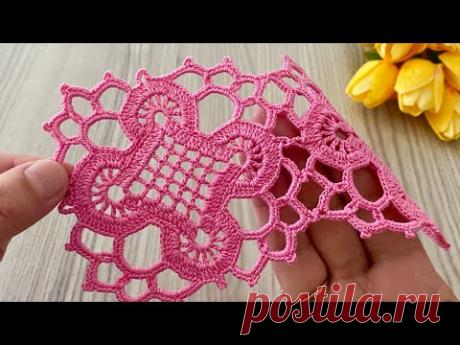 THE NEWEST and MOST BEAUTİFUL Crochet Runner, Shawl, Blouse Motif @crochetlovee