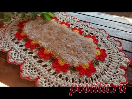 Tapete oval - coroa de Margaridas 🌸