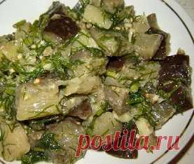 Маринованные баклажаны со вкусом грибов