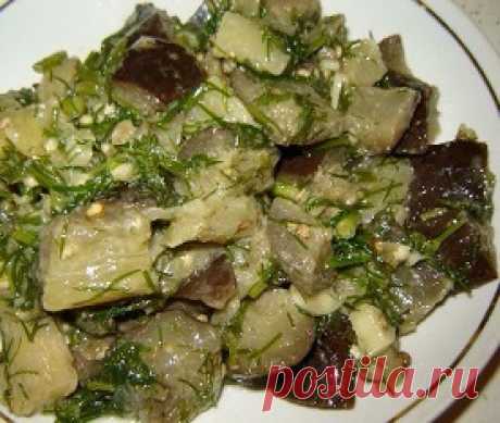 Маринованные баклажаны со вкусом грибов