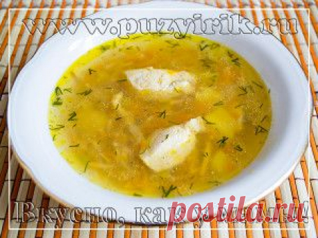 куриный суп с жареной вермишелью - рецепт с пошаговыми фото