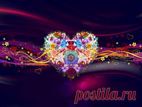 Flower Heart Wallpaper by Lilyas on DeviantArt