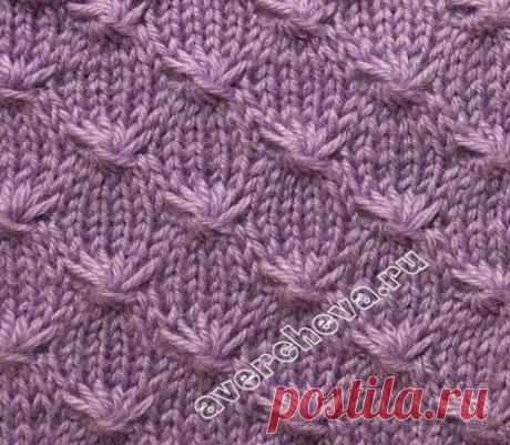 узор 618 | каталог вязаных спицами узоров