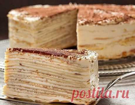 ТОРТ “КРЕПВИЛЬ”.

ЭТО САМЫЙ ВКУСНЫЙ ТОРТ В МИРЕ!

ИНГРЕДИЕНТЫ (на торт d = 22 см):
Тесто для коржей:
80 г сливочного масла комнатной температуры
100 г сахара
2 яйца
300 мл молока
1/2 ч.ложки разрыхлителя
800-900 г муки

Для крема:
750 мл сливок 33-35%
сахарная пудра по вкусу

Как готовить:

Коржи:
1. В миске сливочное масло взбить с сахаром.
2. Добавить яйца и еще раз взбить миксером до объединения.
3. Добавить молоко, перемешать.
4. Часть муки смешать с разрыхлителе...
