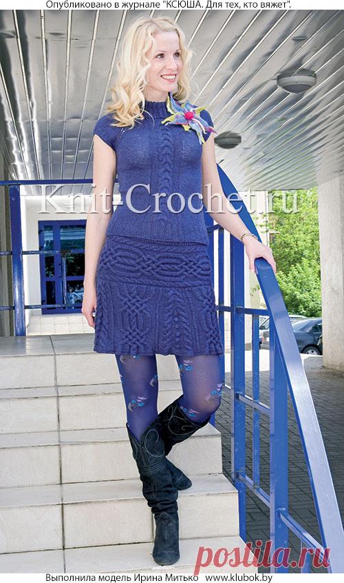 Костюм: топ и юбка спицами. - Топы, вязанные на спицах - Вязание спицами - Каталог статей - Вязание спицами и крючком