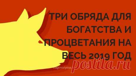 ТРИ ОБРЯДА ДЛЯ БОГАТСТВА И ПРОЦВЕТАНИЯ НА ВЕСЬ 2019 ГОД.