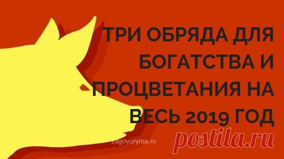 ТРИ ОБРЯДА ДЛЯ БОГАТСТВА И ПРОЦВЕТАНИЯ НА ВЕСЬ 2019 ГОД.