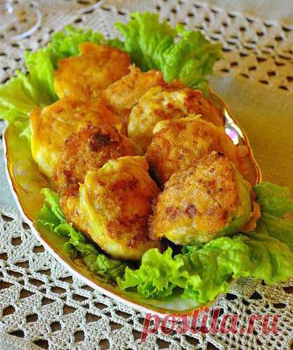 Кабачковые колечки с фаршем