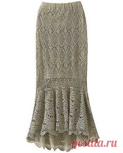 Ruffled Layered Mini Knee Length Crochet Skirt – Designers Outfits Collection