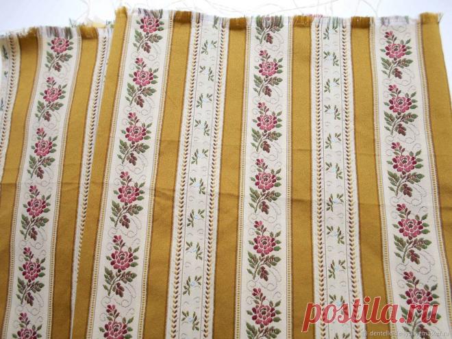 Винтажная жаккардовая ткань, поливискоза, Франция – купить в интернет-магазине на Ярмарке Мастеров с доставкой Винтажная жаккардовая ткань, поливискоза, Франция – купить или заказать в интернет-магазине на Ярмарке Мастеров | Отрез современной или винтажной французской…