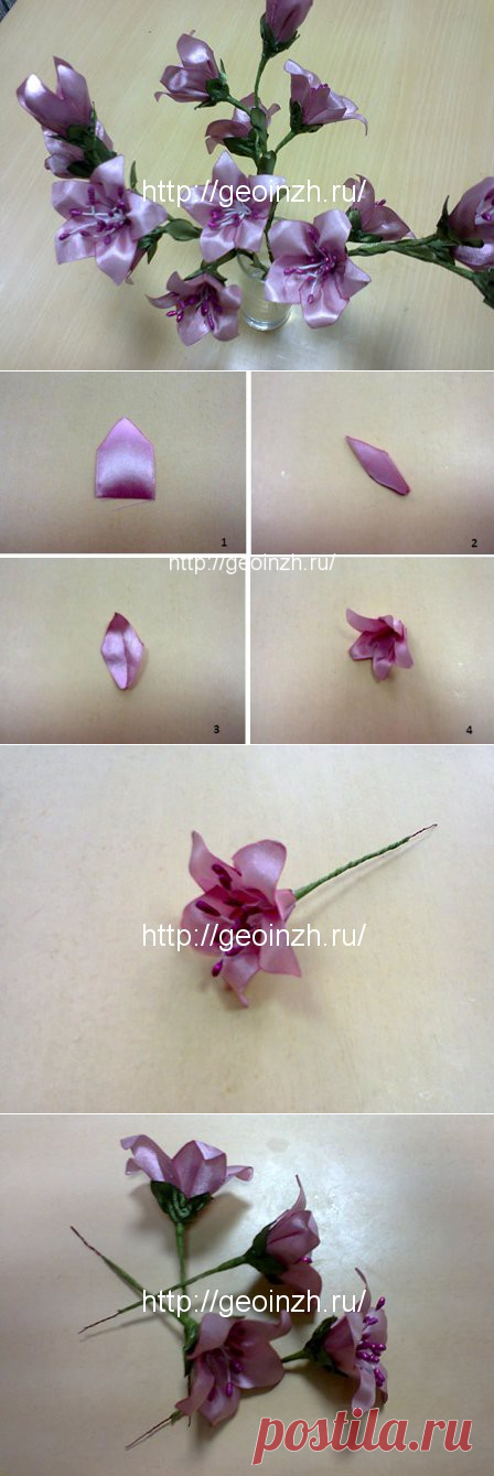 Как сделать колокольчики из лент