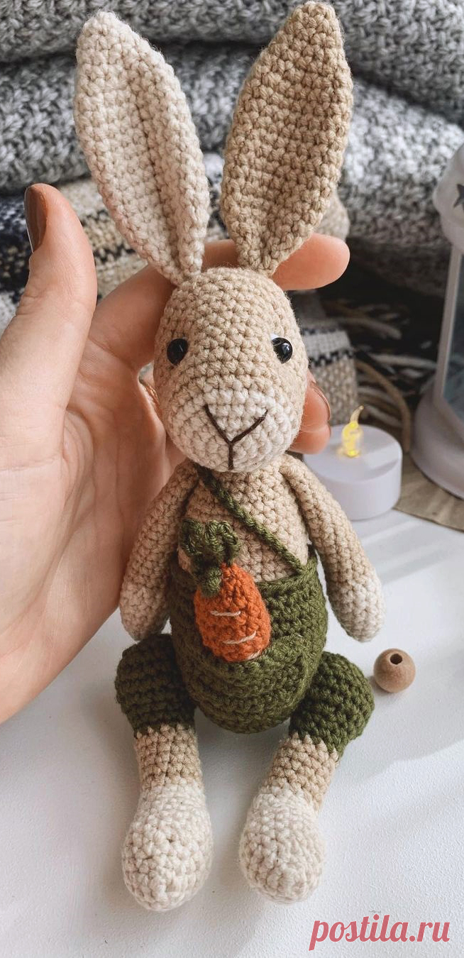PDF Кролик Стив крючком. FREE crochet pattern; Аmigurumi animal patterns. Амигуруми схемы и описания на русском. Вязаные игрушки и поделки своими руками #amimore - заяц, зайчик, кролик, зайчонок, зайка, крольчонок.