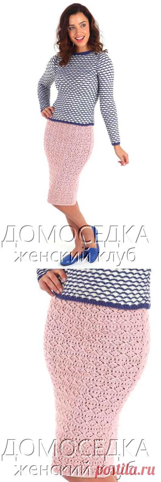 Ажурная юбка спицами | ДОМОСЕДКА