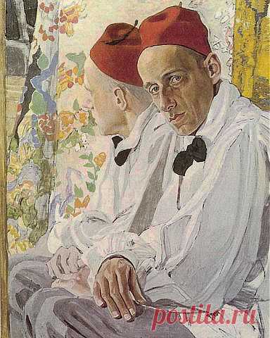 Борис Дмитриевич Григорьев (1886-1939) Портрет В.Э.Мейерхольда. 1916 г.