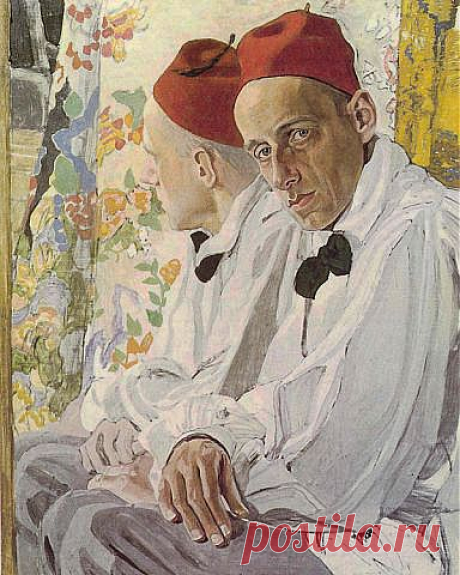 Борис Дмитриевич Григорьев (1886-1939) Портрет В.Э.Мейерхольда. 1916 г.
