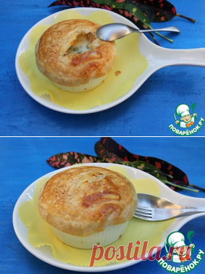 Куриный пирог в горшочке - кулинарный рецепт
