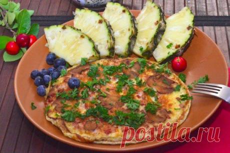 Омлет с грибами