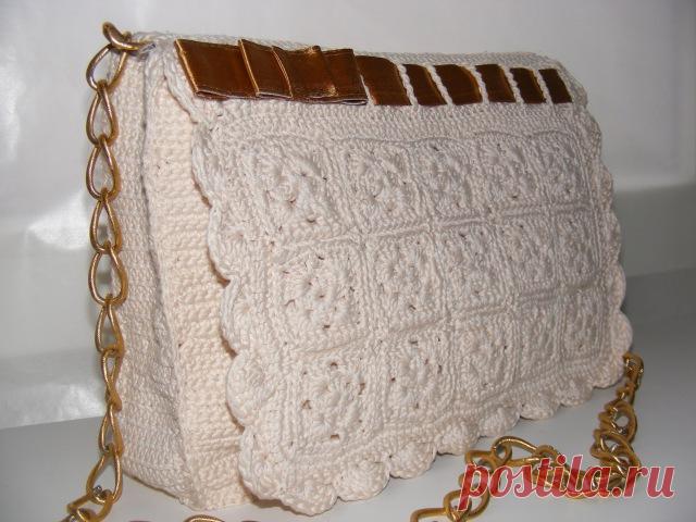 Как связать сумочку  крючком от Red Valentino