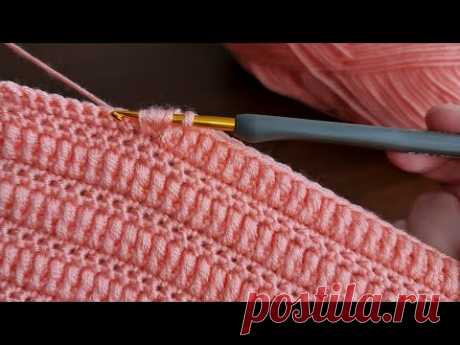 Easy Crochet Baby Blanket Knitting  For Beginners... Yapımı Kolay Tığ İşi Battaniye Örgü Modeli...
