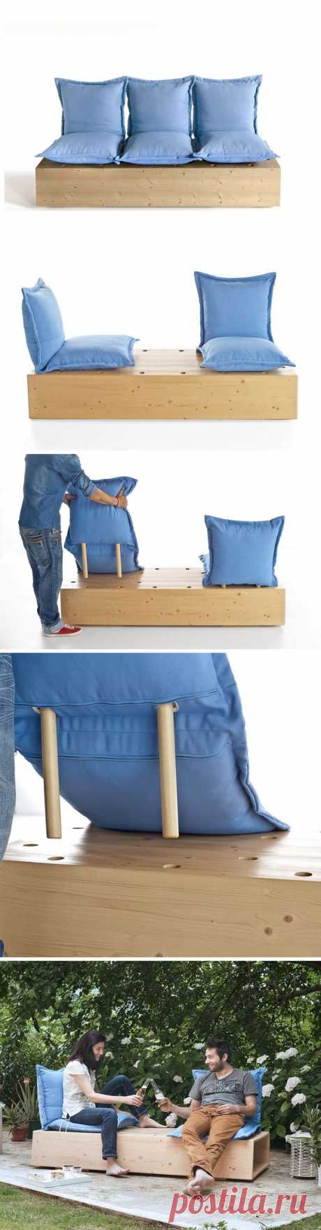 (1) Sectional garden sofa Facile by @formabilio | design Marco Gregori design outdoor sofa | DIY and Home Decor