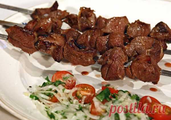 Шашлык, пролитый сливочным (топлёным) маслом