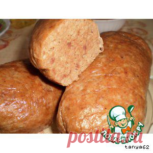 Домашняя колбаска (печеночно-мясная) - кулинарный