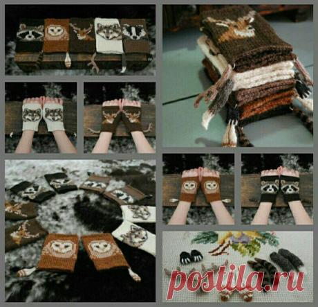 Митенки спицами. - Креатив за 5 минут - Страна Мам