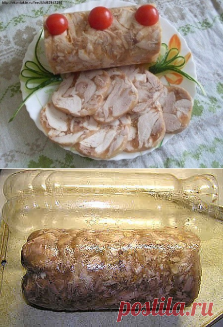 &quot;Куриный рулет в бутылке&quot;.