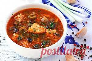 Простая рыбная солянка | Вкусные Рецепты