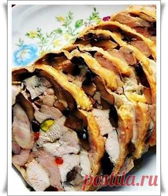 Куриный рулет.