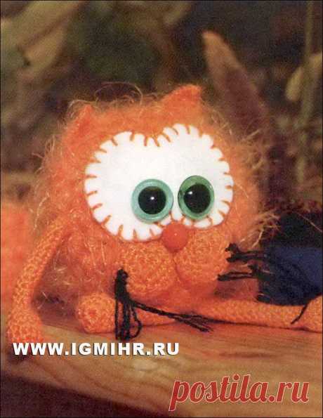 Пушистый рыжий кот. Крючок
