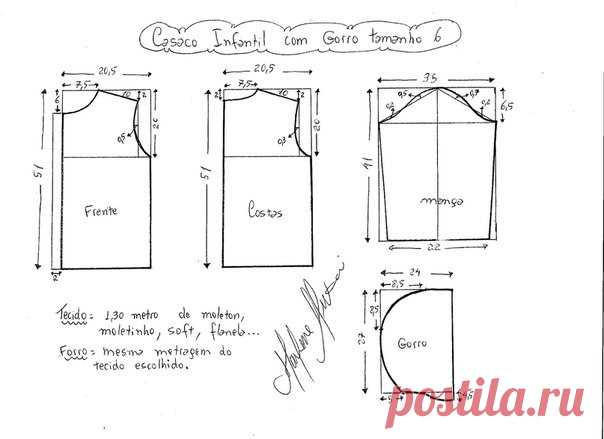 Выкройка детской ветровки (Шитье и крой) – Журнал Вдохновение Рукодельницы