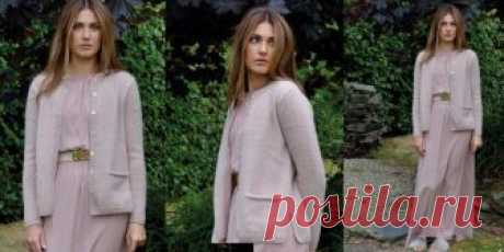 Вязаный кардиган спицами Fair Вязаный кардиган женский, вязаный спицами из пряжи с альпакой, с описанием из новой коллекции 2018 года от Ким Харгривз для размеров XS (S, M, L, XL, XXL).