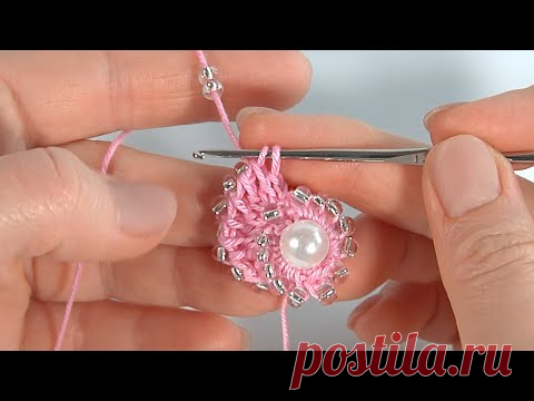 Вяжется ЛЕГКО и БЫСТРО, смотрится потрясающе/ВЯЖЕМ КРЮЧКОМ с БИСЕРОМ и БУСИНАМИ/Авторская разработка