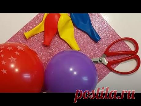 Делаю КРАСОТУ на ПРОДАЖУ из НАДУВНЫХ ШАРОВ, Смотри Сам-идеи на пасху. DIY balloon crafts for Easter.