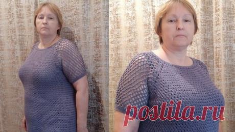 Knitting  Vera Barmova Вязание | ЛЕТНЯЯ ТУНИКА ИЗ ХЛОПКА МК ВЯЗАНИЕ КРЮЧКОМ