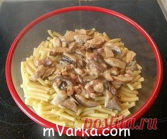 Шампиньоны в сметане в мультиварке