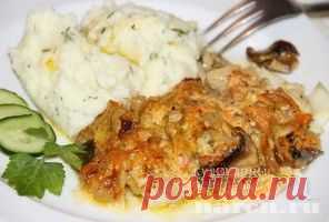 Рыба с грибами «Фирменная» | Фоторецепт с подробным описанием от Харч.ру