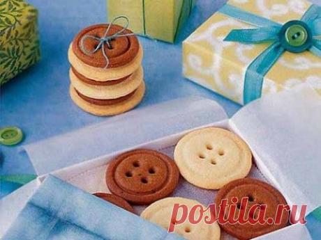 Забавное печенье в виде пуговиц | Домашняя кулинария