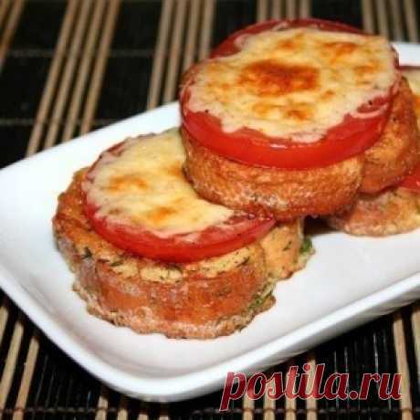 Гренки с помидорами и сыром к завтраку
