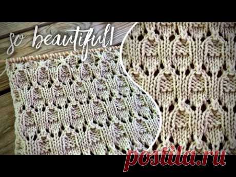 Вяжем быстро роскошный узор: для топа, майки, кардигана!!! 💥💥💥 Super easy knitting pattern