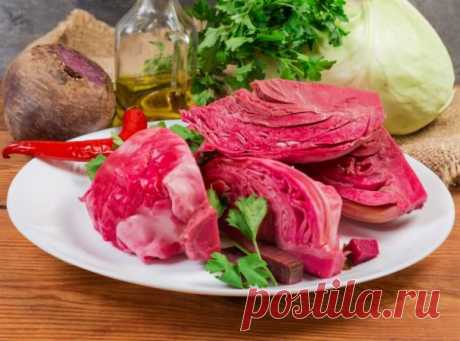 Хрустящая маринованная капуста со свеклой — БЛИНЧИК