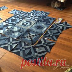 Idee per riciclare jeans vecchi e creare un copriletto in jeans personalizzato - DiyForYou