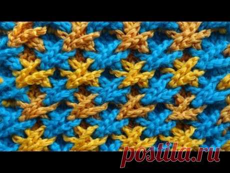 Объёмный узор вязания крючком 75