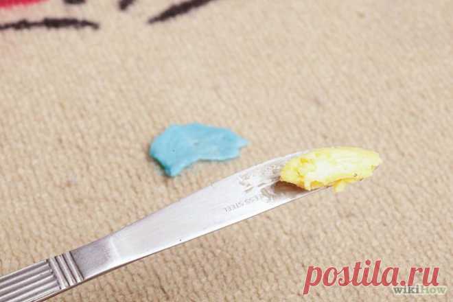 Как удалить жевательную резинку с ковра — wikiHow